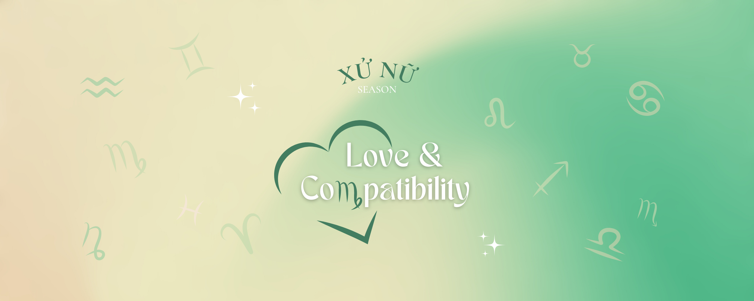 Virgo love & compatibility banner